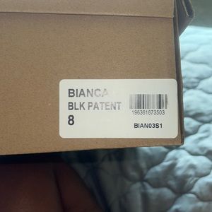 STEVE MADDEN Bianca Patent Platform Womens Boots